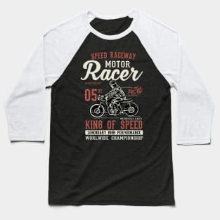 Motor Racing Baseball T-Shirt